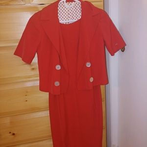 Vintage.dress with matching Jacket.